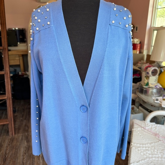 INC Jeweled Sweater - Picture 2 of 6